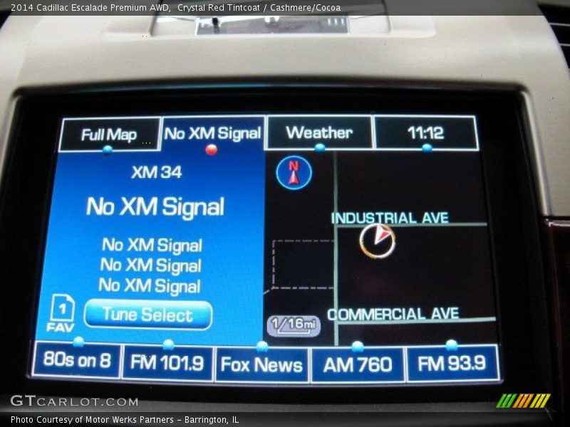 Crystal Red Tintcoat / Cashmere/Cocoa 2014 Cadillac Escalade Premium AWD