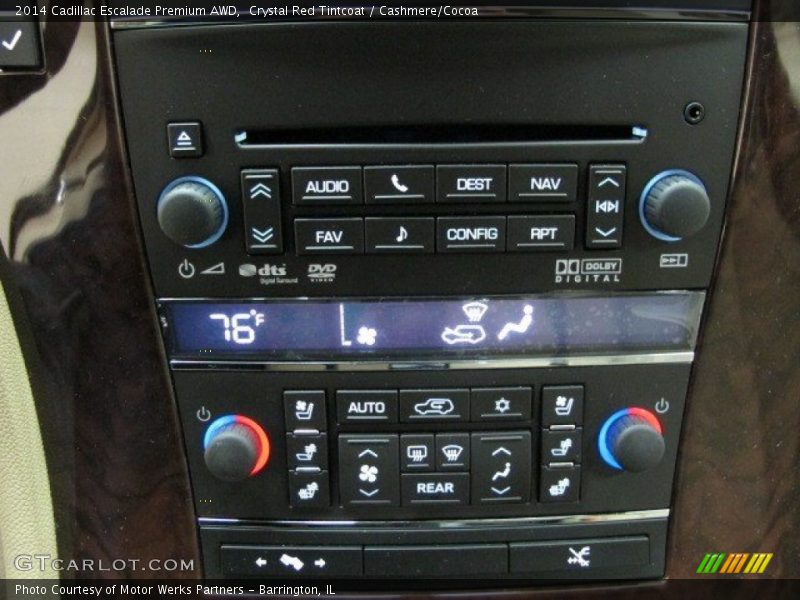 Crystal Red Tintcoat / Cashmere/Cocoa 2014 Cadillac Escalade Premium AWD