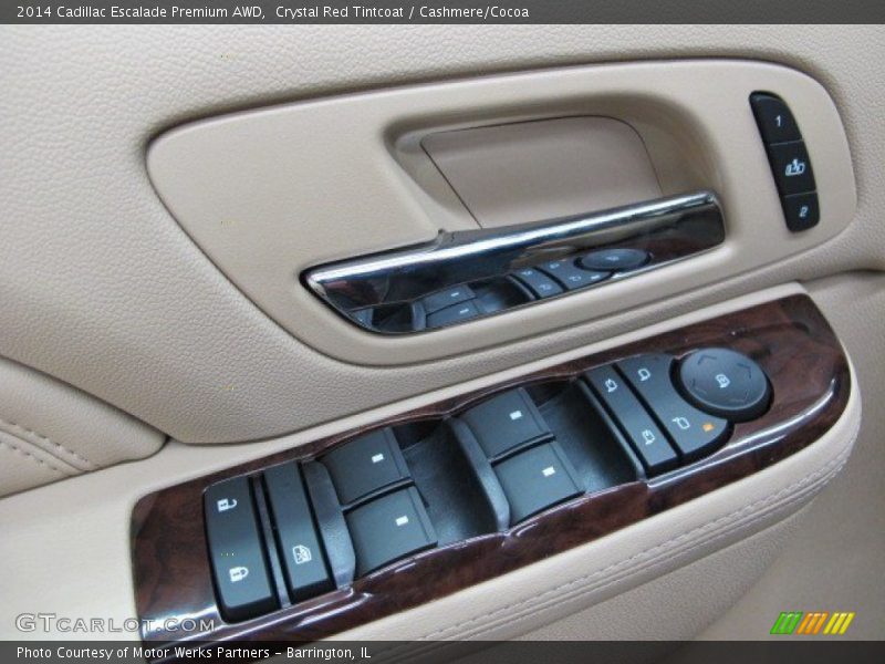 Crystal Red Tintcoat / Cashmere/Cocoa 2014 Cadillac Escalade Premium AWD