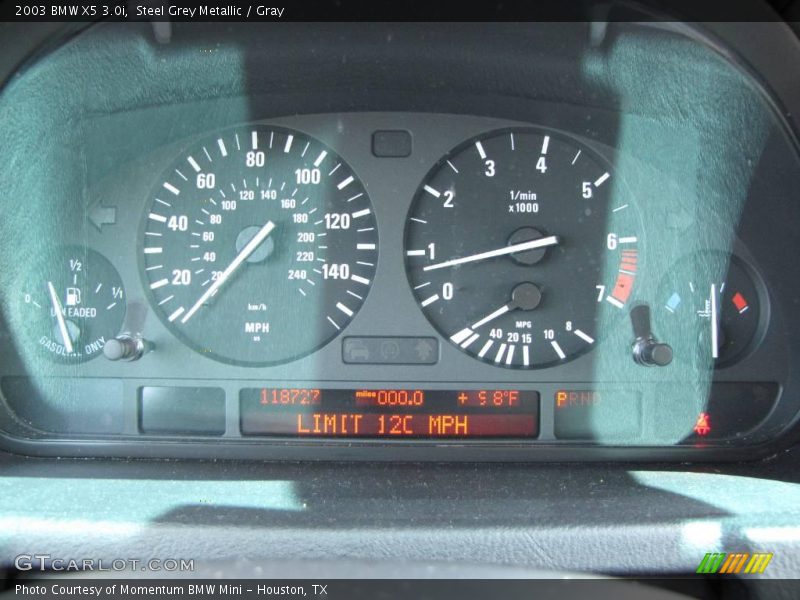 Steel Grey Metallic / Gray 2003 BMW X5 3.0i