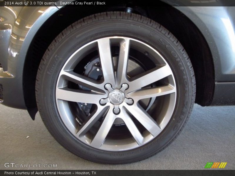 Daytona Gray Pearl / Black 2014 Audi Q7 3.0 TDI quattro