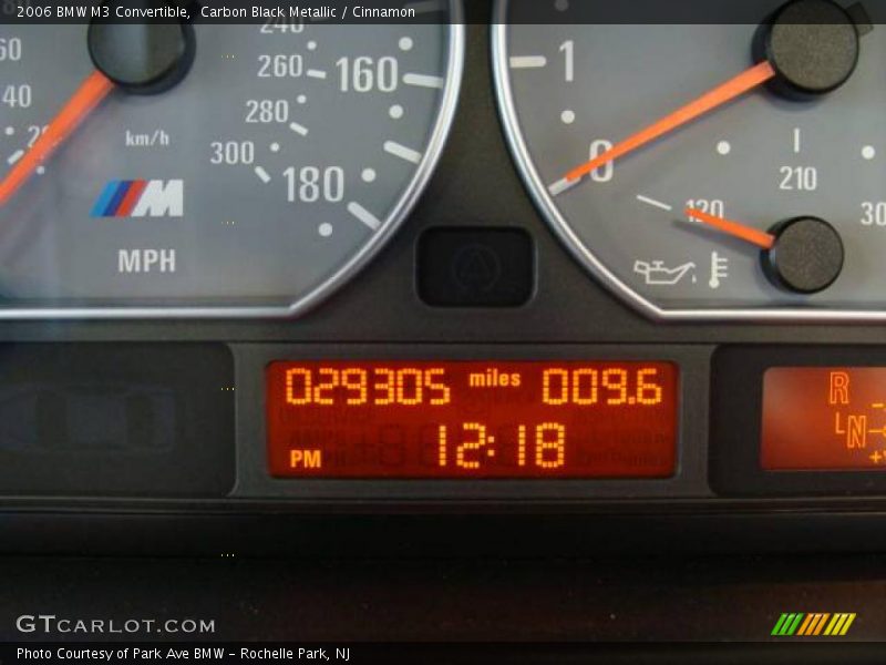Carbon Black Metallic / Cinnamon 2006 BMW M3 Convertible