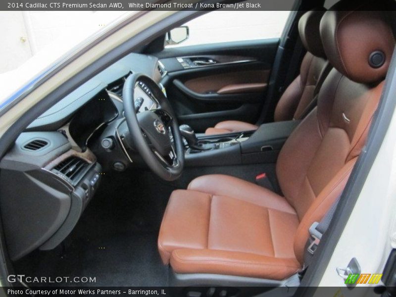  2014 CTS Premium Sedan AWD Kona Brown/Jet Black Interior