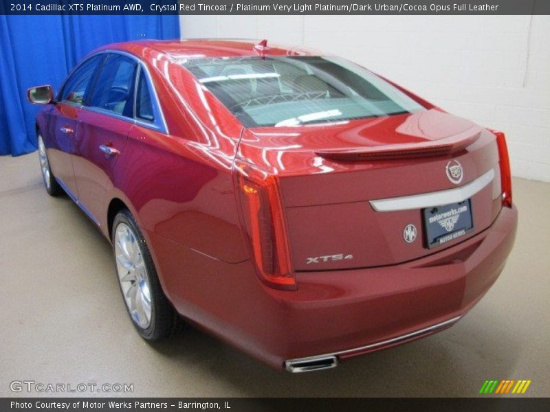 Crystal Red Tincoat / Platinum Very Light Platinum/Dark Urban/Cocoa Opus Full Leather 2014 Cadillac XTS Platinum AWD