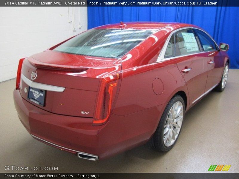 Crystal Red Tincoat / Platinum Very Light Platinum/Dark Urban/Cocoa Opus Full Leather 2014 Cadillac XTS Platinum AWD