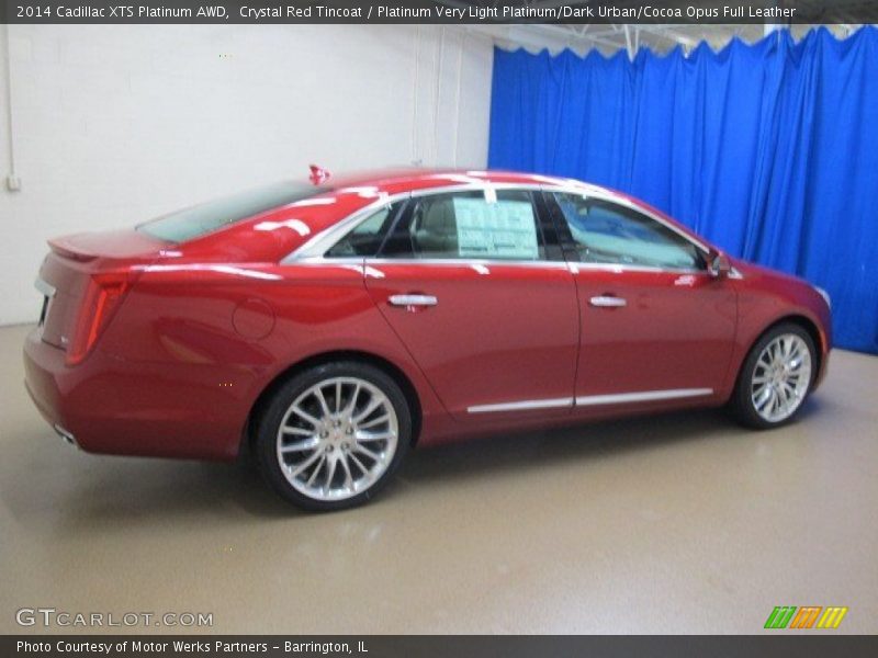 Crystal Red Tincoat / Platinum Very Light Platinum/Dark Urban/Cocoa Opus Full Leather 2014 Cadillac XTS Platinum AWD