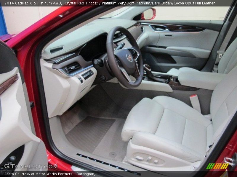  2014 XTS Platinum AWD Platinum Very Light Platinum/Dark Urban/Cocoa Opus Full Leather Interior