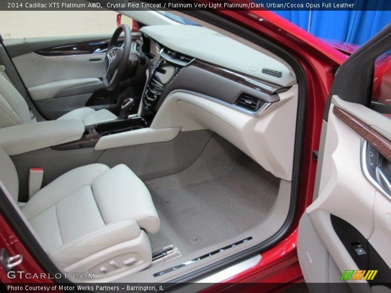 Crystal Red Tincoat / Platinum Very Light Platinum/Dark Urban/Cocoa Opus Full Leather 2014 Cadillac XTS Platinum AWD