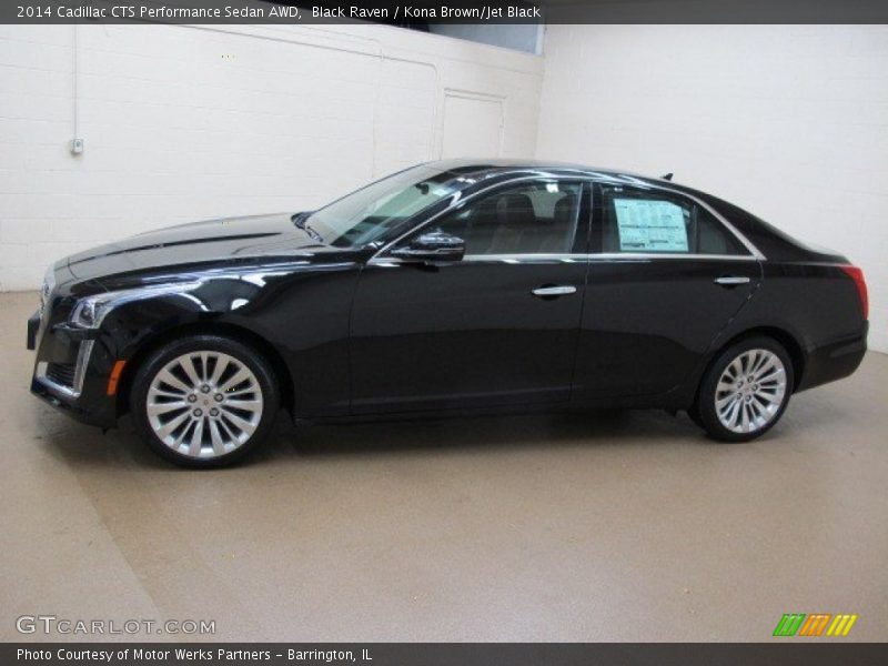 Black Raven / Kona Brown/Jet Black 2014 Cadillac CTS Performance Sedan AWD