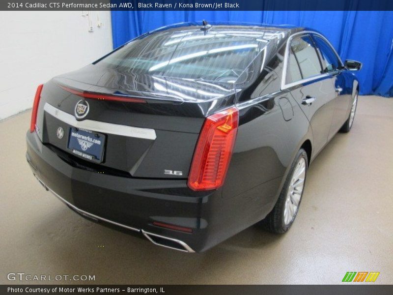 Black Raven / Kona Brown/Jet Black 2014 Cadillac CTS Performance Sedan AWD