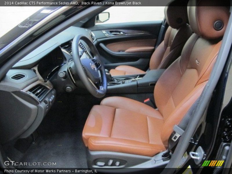  2014 CTS Performance Sedan AWD Kona Brown/Jet Black Interior