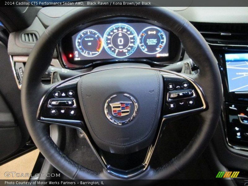 Black Raven / Kona Brown/Jet Black 2014 Cadillac CTS Performance Sedan AWD