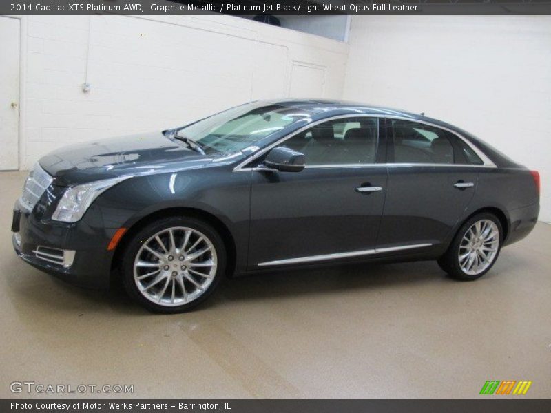 Graphite Metallic / Platinum Jet Black/Light Wheat Opus Full Leather 2014 Cadillac XTS Platinum AWD