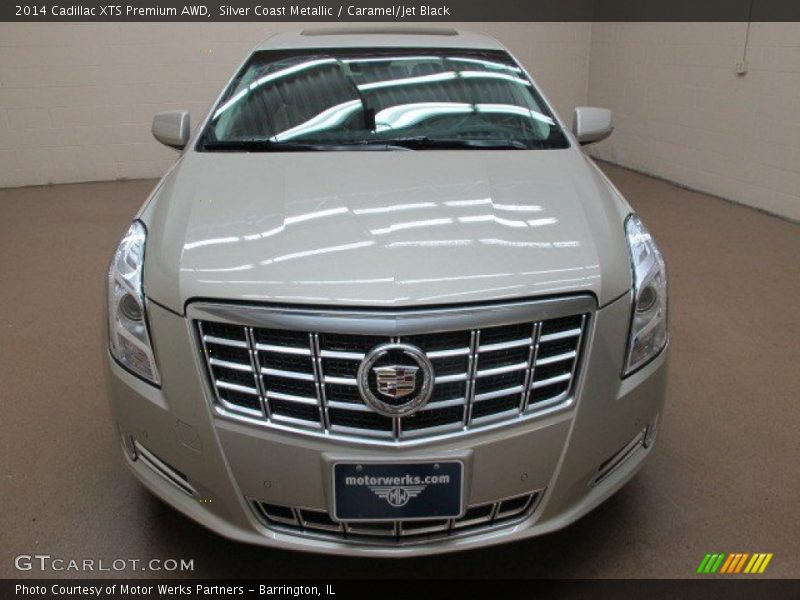 Silver Coast Metallic / Caramel/Jet Black 2014 Cadillac XTS Premium AWD