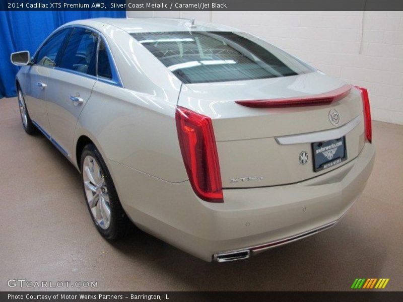 Silver Coast Metallic / Caramel/Jet Black 2014 Cadillac XTS Premium AWD