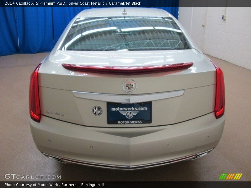 Silver Coast Metallic / Caramel/Jet Black 2014 Cadillac XTS Premium AWD