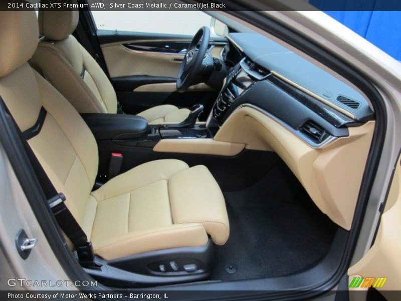Silver Coast Metallic / Caramel/Jet Black 2014 Cadillac XTS Premium AWD