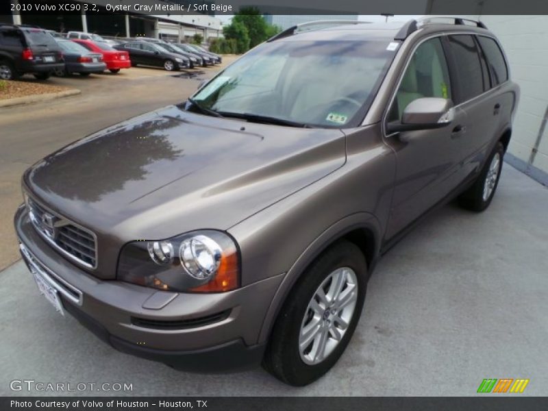 Oyster Gray Metallic / Soft Beige 2010 Volvo XC90 3.2