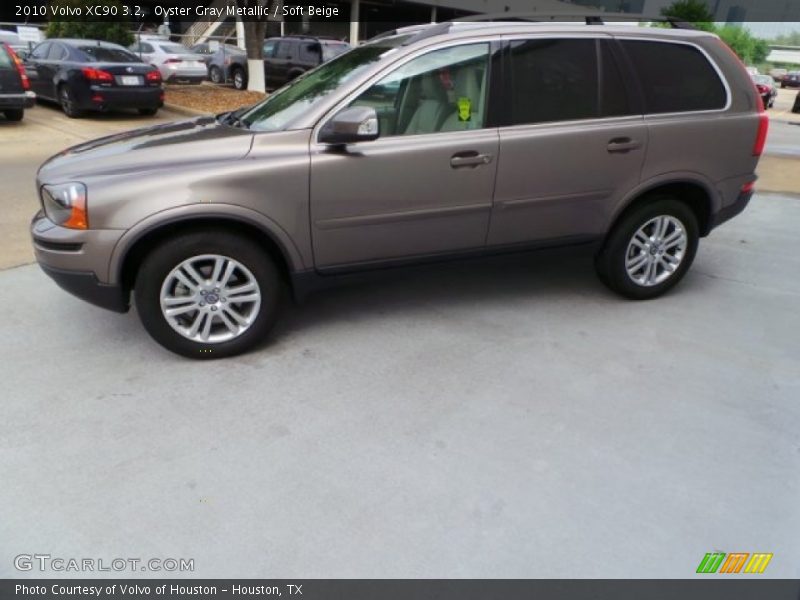 Oyster Gray Metallic / Soft Beige 2010 Volvo XC90 3.2