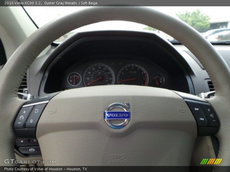 Oyster Gray Metallic / Soft Beige 2010 Volvo XC90 3.2