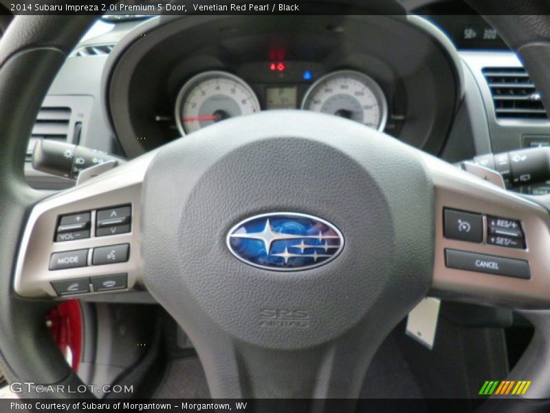 Venetian Red Pearl / Black 2014 Subaru Impreza 2.0i Premium 5 Door