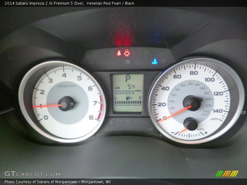 Venetian Red Pearl / Black 2014 Subaru Impreza 2.0i Premium 5 Door