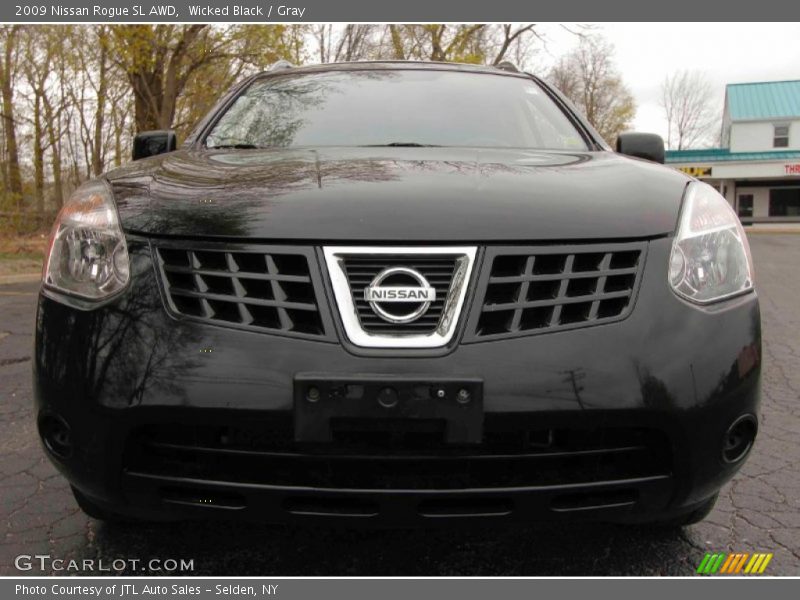 Wicked Black / Gray 2009 Nissan Rogue SL AWD