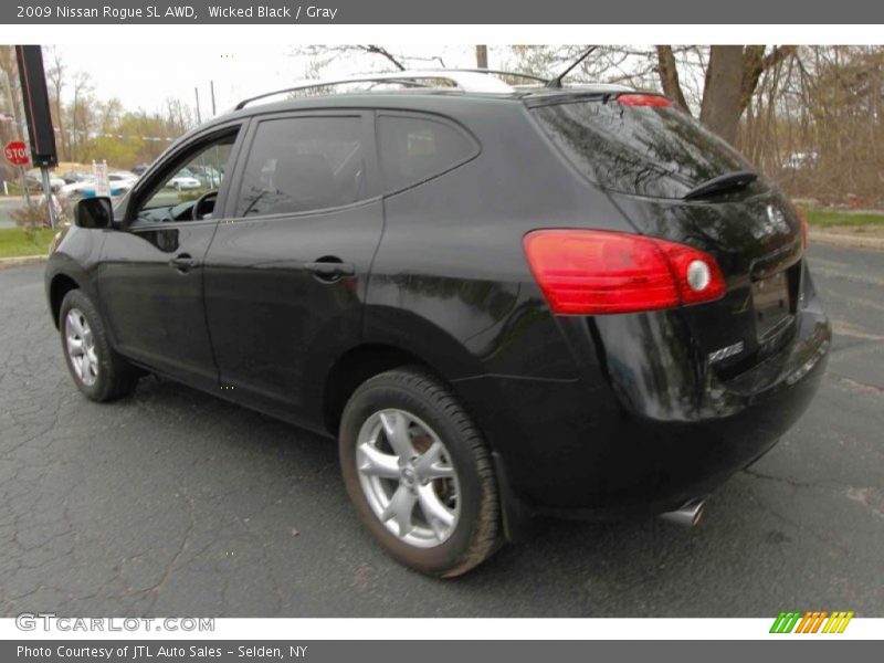 Wicked Black / Gray 2009 Nissan Rogue SL AWD