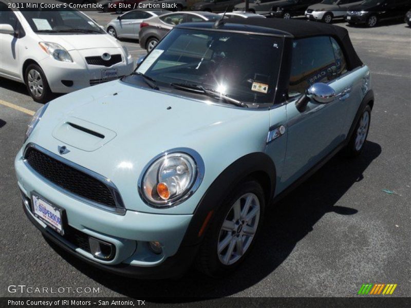 Ice Blue / Carbon Black 2011 Mini Cooper S Convertible