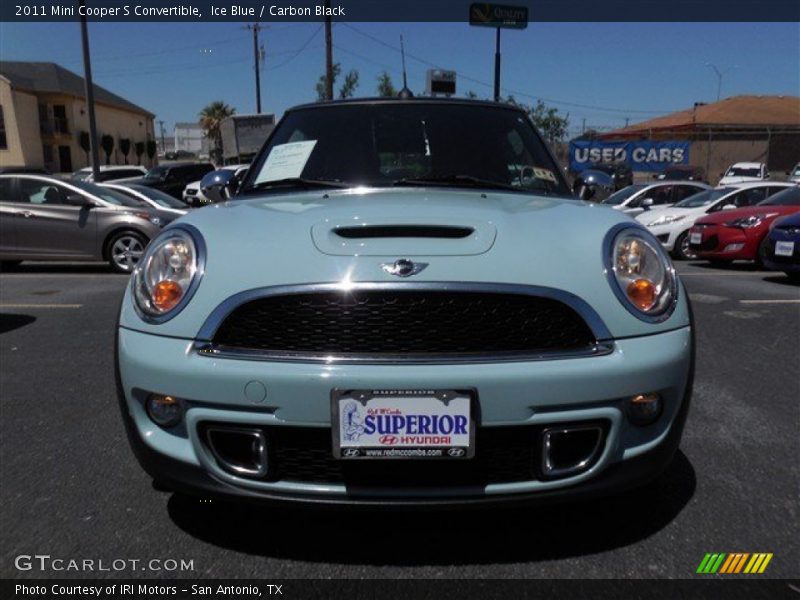 Ice Blue / Carbon Black 2011 Mini Cooper S Convertible