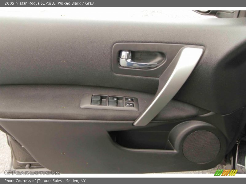 Wicked Black / Gray 2009 Nissan Rogue SL AWD