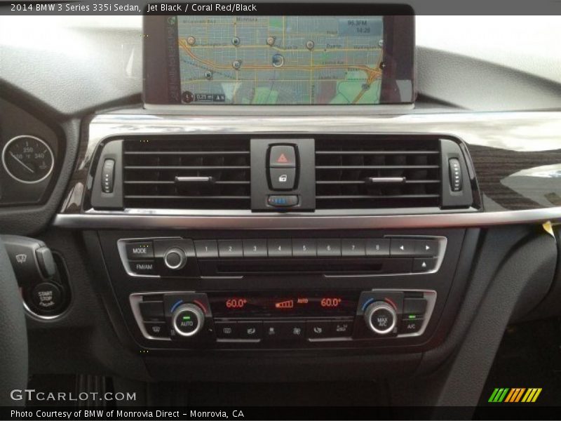 Jet Black / Coral Red/Black 2014 BMW 3 Series 335i Sedan
