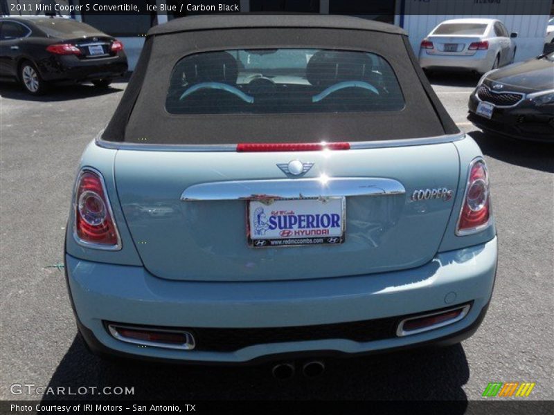 Ice Blue / Carbon Black 2011 Mini Cooper S Convertible