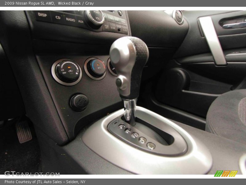 Wicked Black / Gray 2009 Nissan Rogue SL AWD