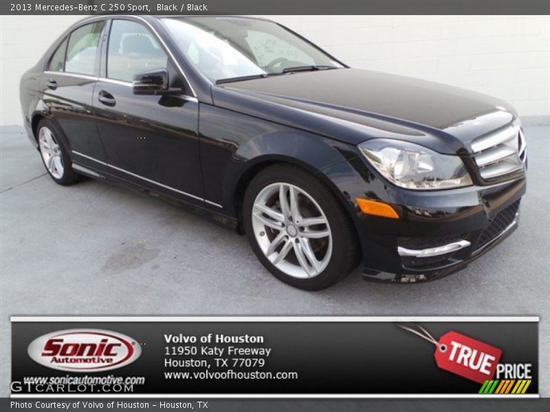 Black / Black 2013 Mercedes-Benz C 250 Sport