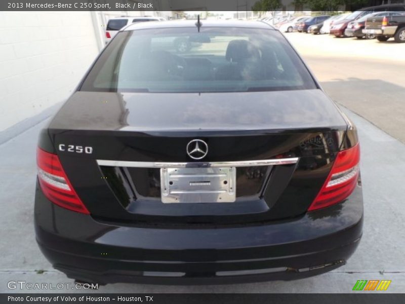 Black / Black 2013 Mercedes-Benz C 250 Sport