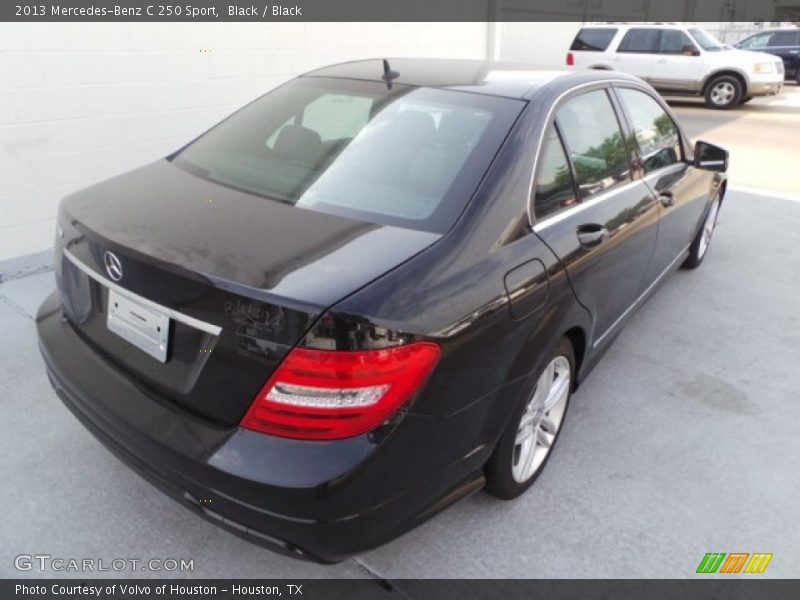 Black / Black 2013 Mercedes-Benz C 250 Sport