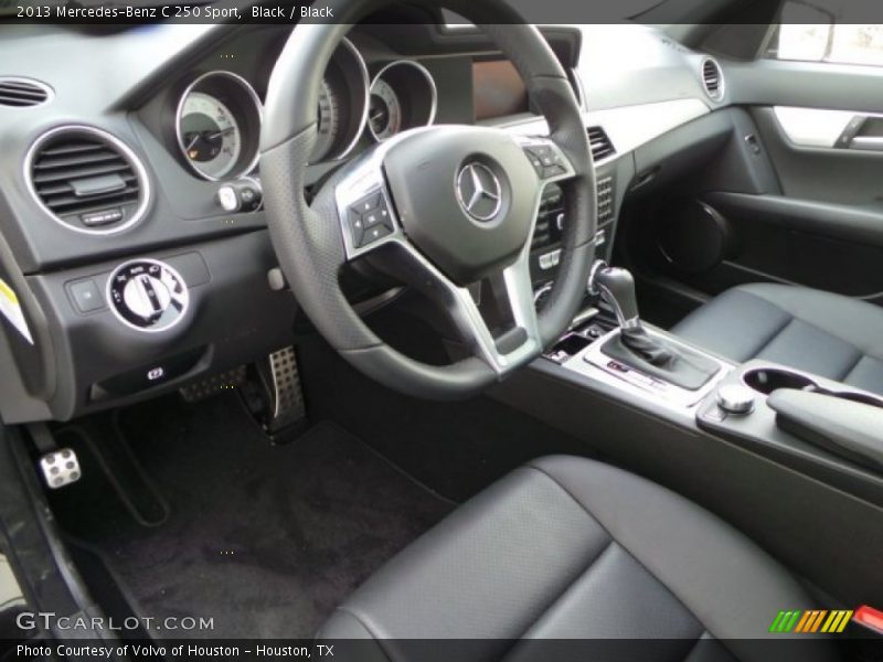 Black / Black 2013 Mercedes-Benz C 250 Sport