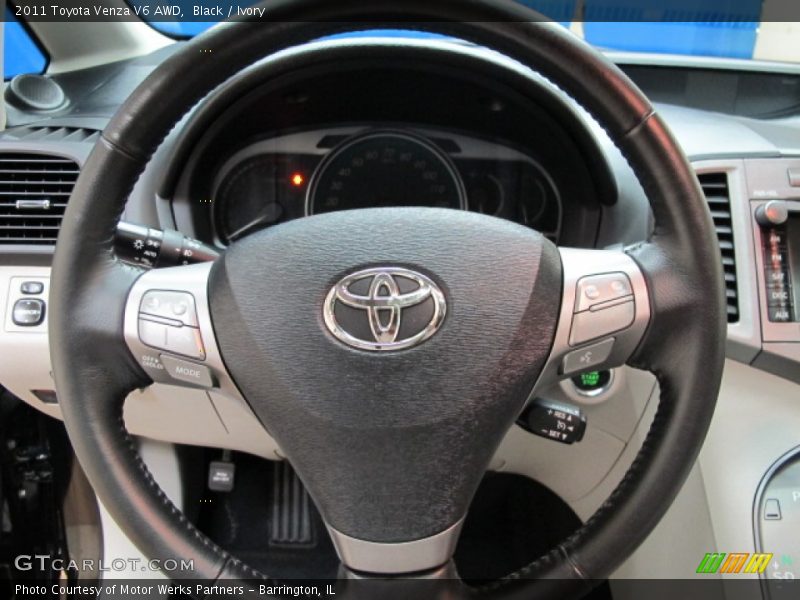 Black / Ivory 2011 Toyota Venza V6 AWD