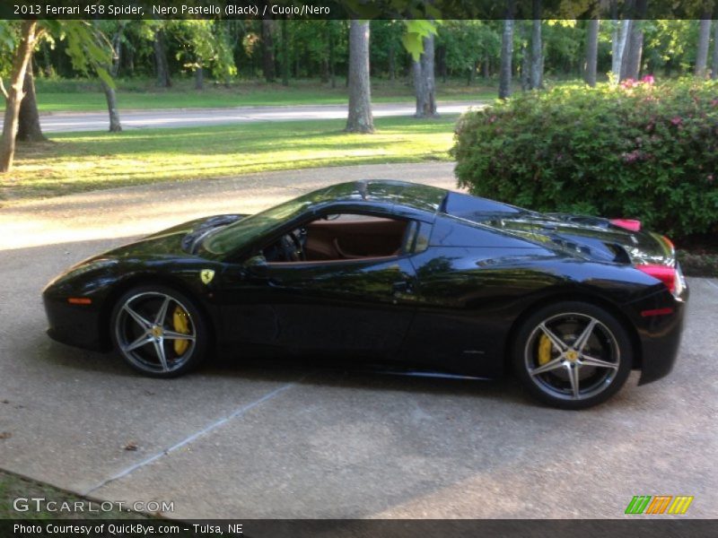 Nero Pastello (Black) / Cuoio/Nero 2013 Ferrari 458 Spider