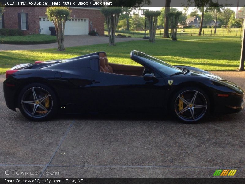 Nero Pastello (Black) / Cuoio/Nero 2013 Ferrari 458 Spider