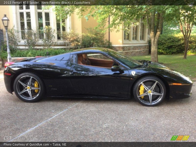 Nero Pastello (Black) / Cuoio/Nero 2013 Ferrari 458 Spider
