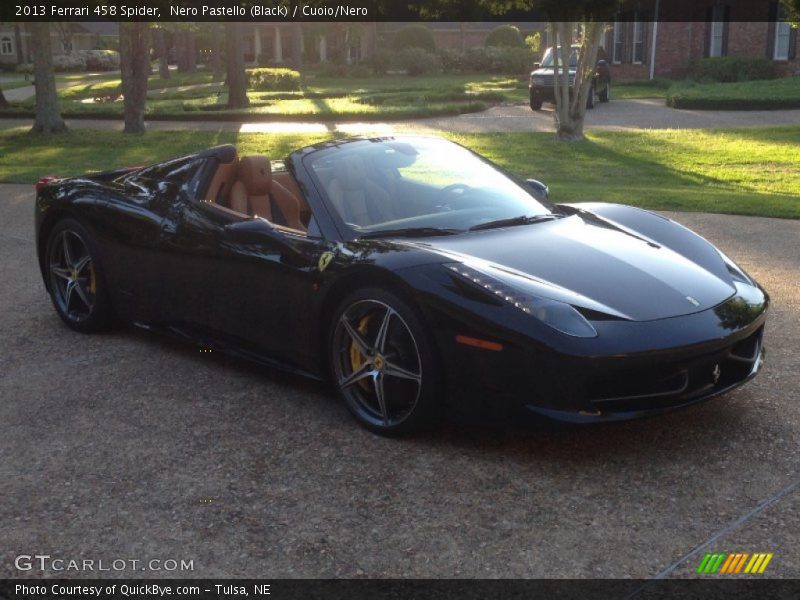 Nero Pastello (Black) / Cuoio/Nero 2013 Ferrari 458 Spider