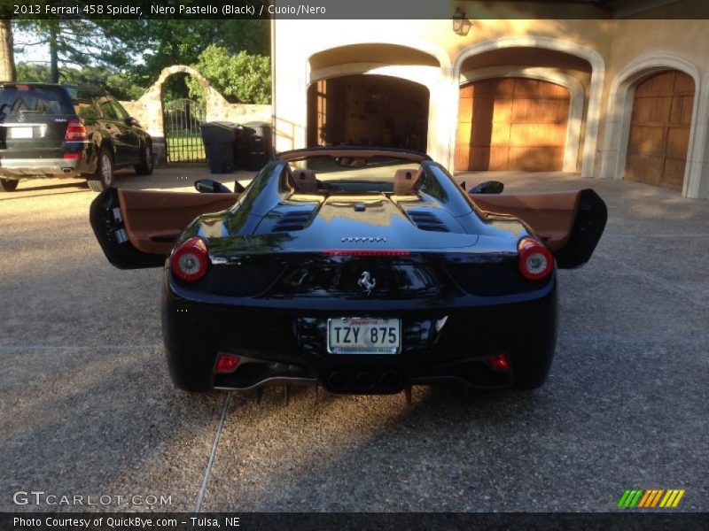 Nero Pastello (Black) / Cuoio/Nero 2013 Ferrari 458 Spider
