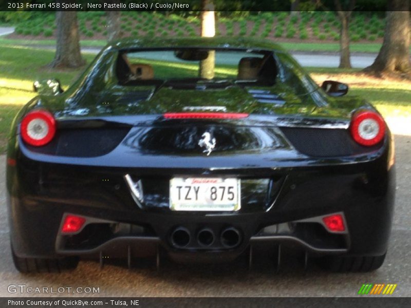 Nero Pastello (Black) / Cuoio/Nero 2013 Ferrari 458 Spider