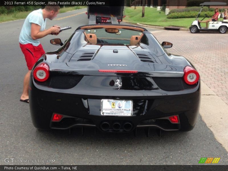 Nero Pastello (Black) / Cuoio/Nero 2013 Ferrari 458 Spider