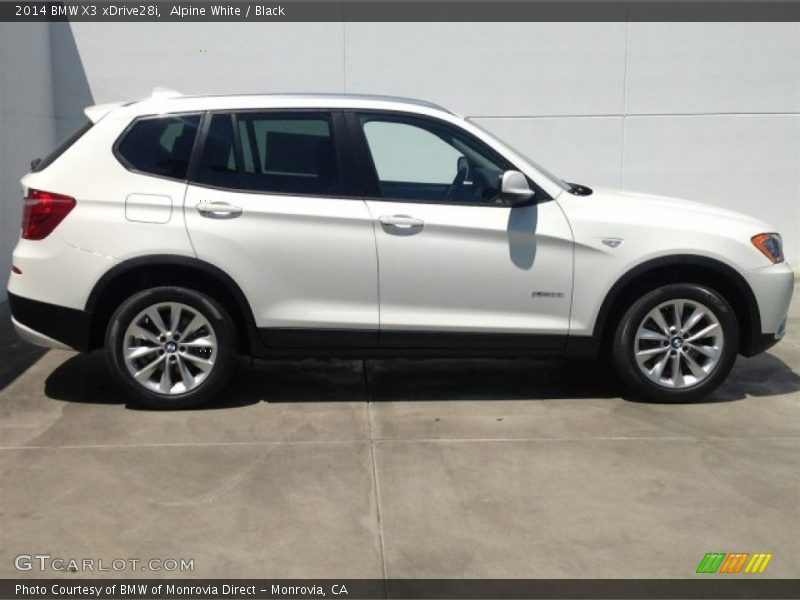 Alpine White / Black 2014 BMW X3 xDrive28i