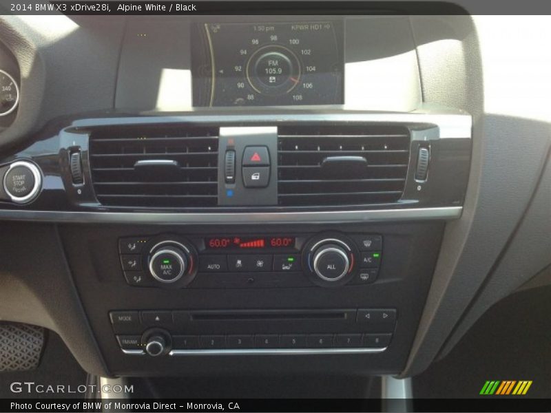 Alpine White / Black 2014 BMW X3 xDrive28i