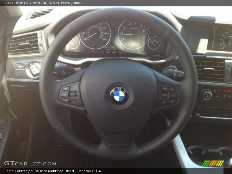 Alpine White / Black 2014 BMW X3 xDrive28i