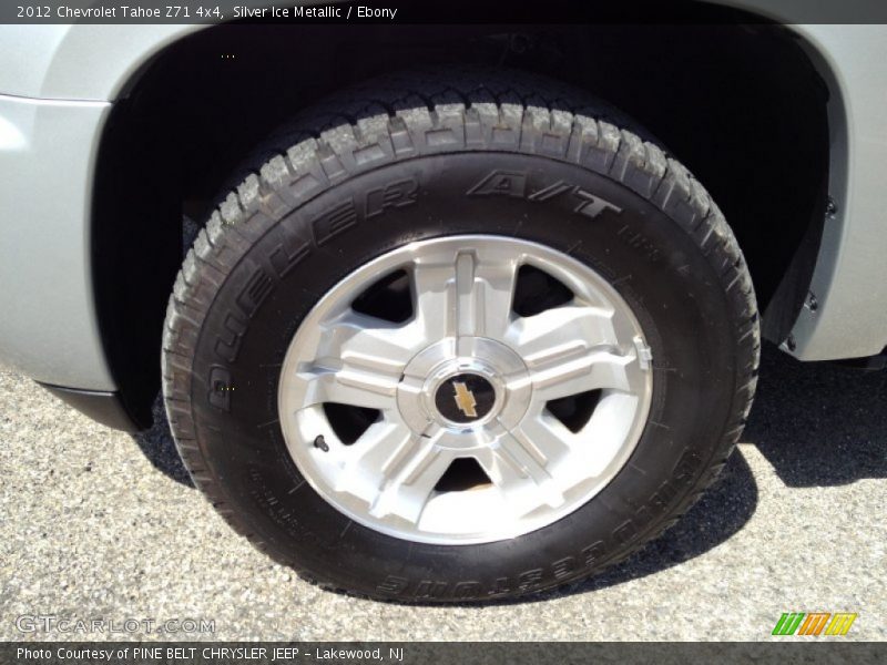 Silver Ice Metallic / Ebony 2012 Chevrolet Tahoe Z71 4x4